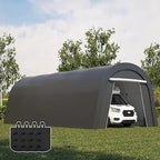 12 Feet X 25 Feet Heavy-duty Carport with Roll-up Doors