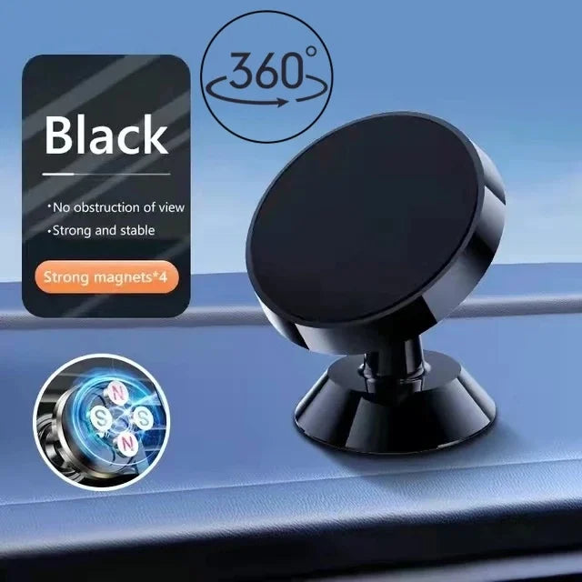 Universal Magnetic Car Phone Holder Rubber Stand
