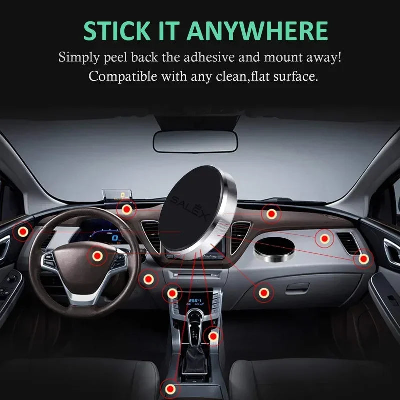 Universal Magnetic Car Phone Holder Rubber Stand