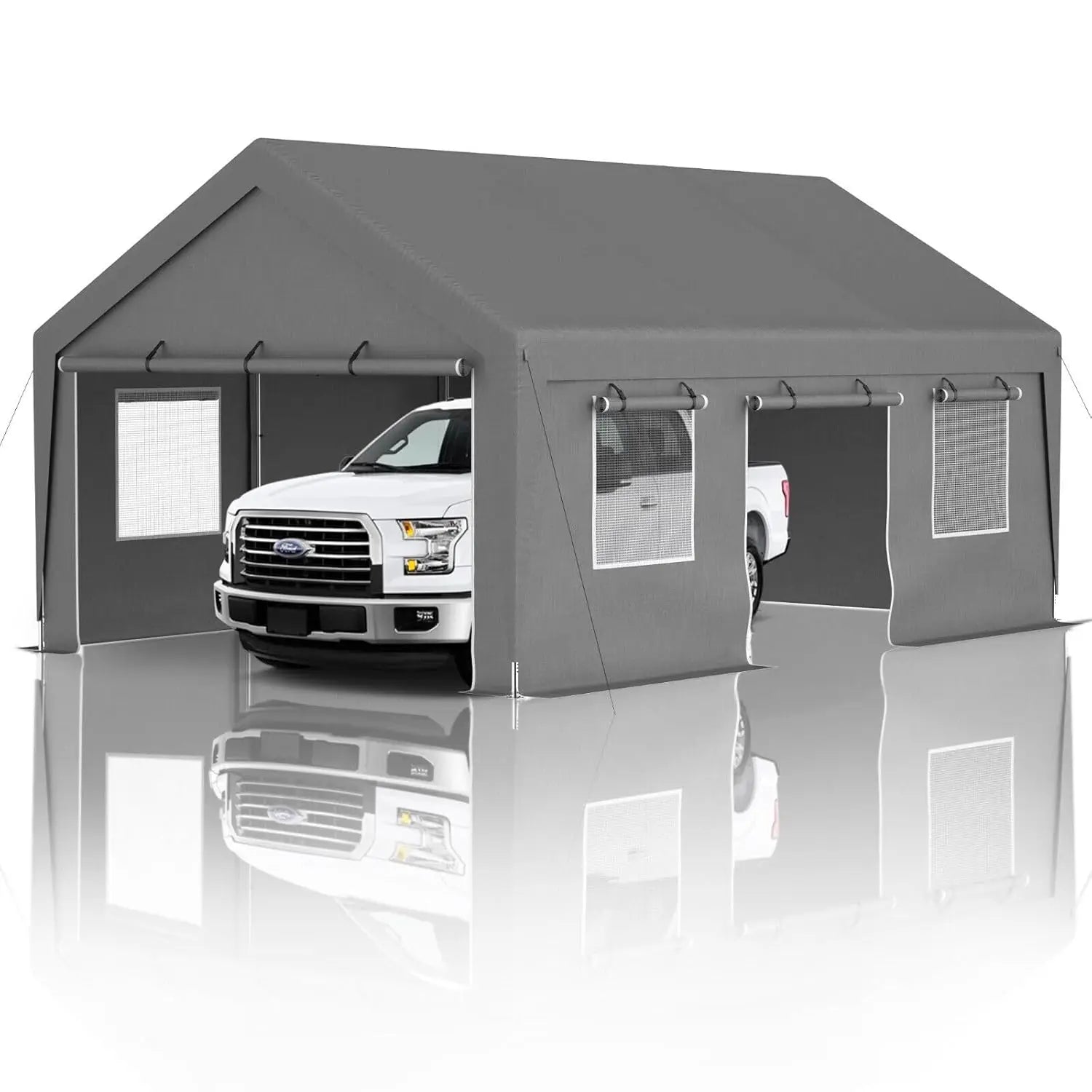 Heavy Duty 13x20 Carport Canopy with Ventilated Sidewalls