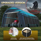 12 Feet X 25 Feet Heavy-duty Carport with Roll-up Doors