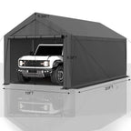 Heavy Duty 10x20 Ft Steel Canopy Carport Storage Shed
