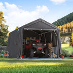 Metal Portable Garage Carport 10x15 ft for Motorcycle and Boat