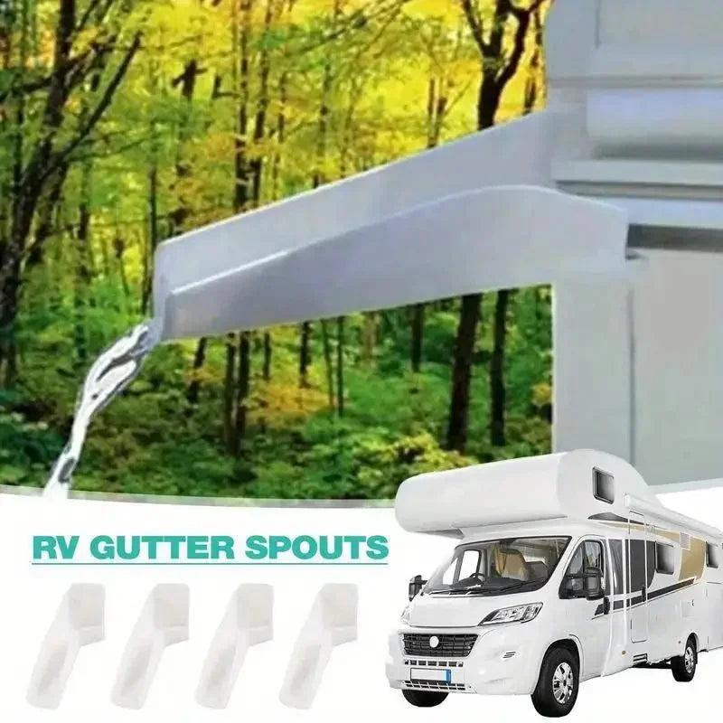 RV Gutter Extenders for Rainwater Control Hardware