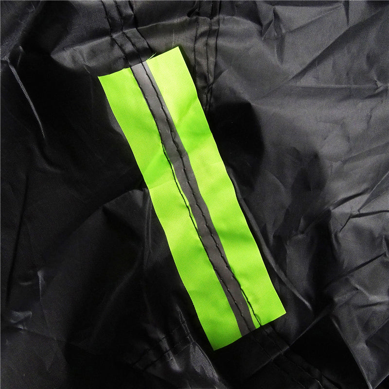 Black Car Cover Full Exterior Dustproof Protection with Reflective Strips