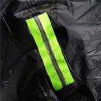 Black Car Cover Full Exterior Dustproof Protection with Reflective Strips