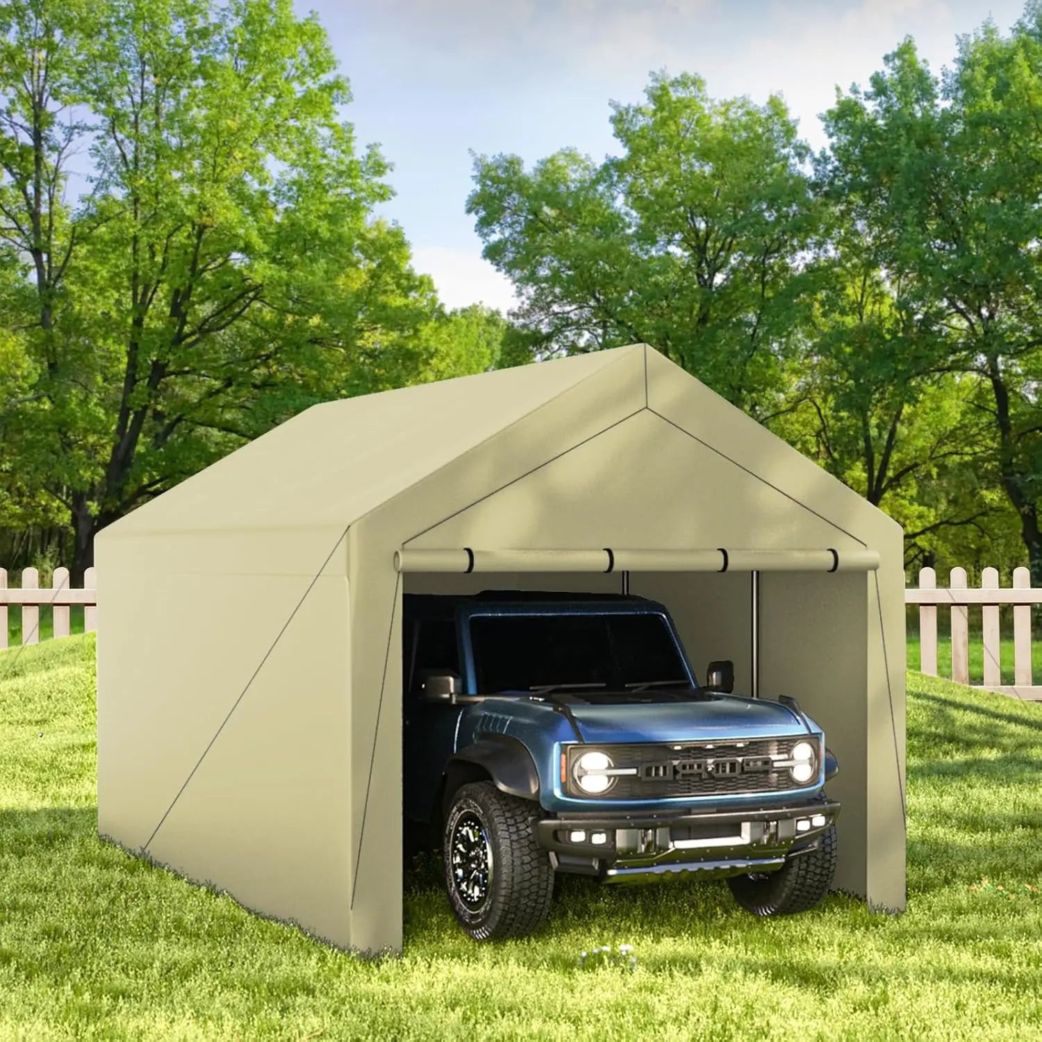 Portable 10x20ft Heavy Duty Carport Canopy Tent with Sidewalls