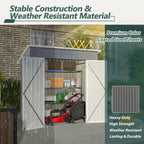 6 X 4 FT Metal Outdoor Storage Shed for Garden Use