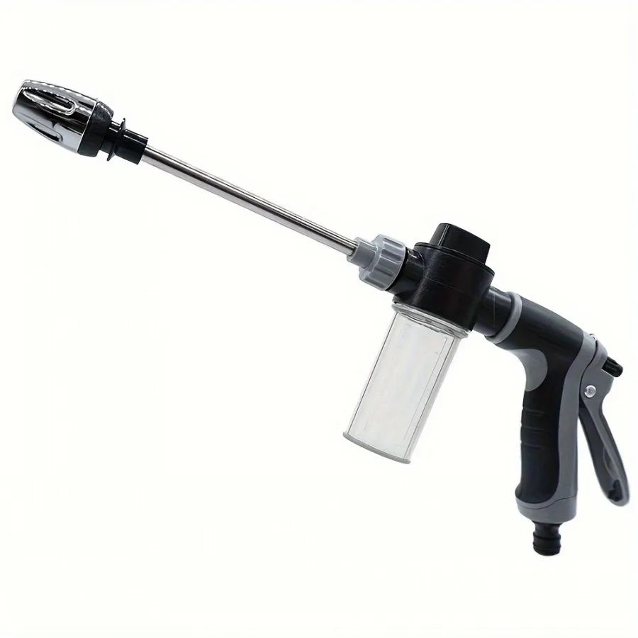 High Pressure Water Gun with Foam Bottle – Garden Hose Car Washer