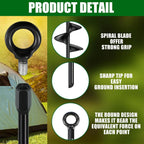 Trampoline Ground Anchor Kit 44 cm Steel Set of 4