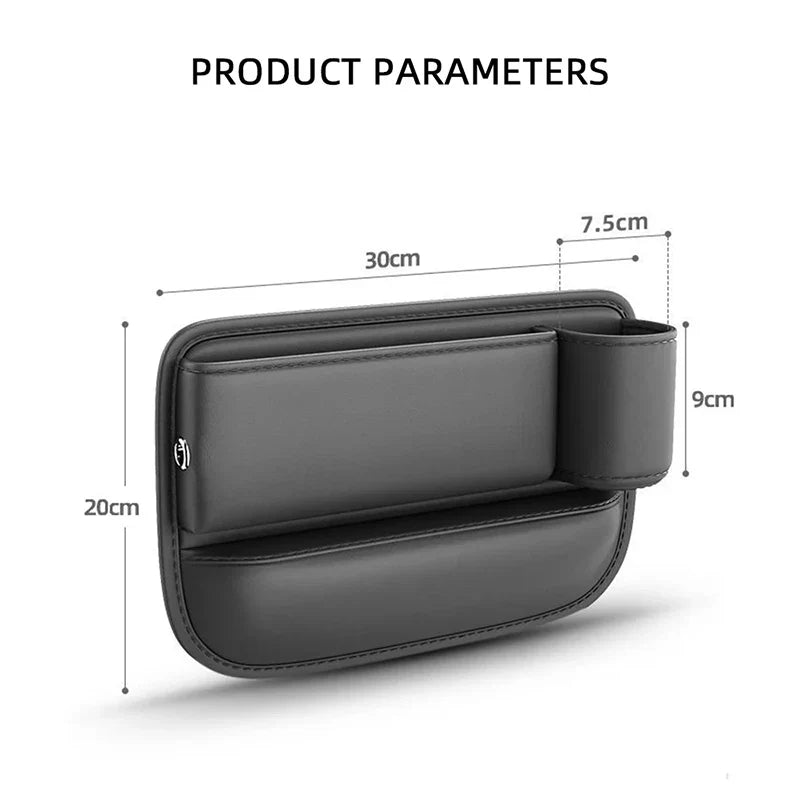 Leather Car Seat Gap Storage Box for BMW Models