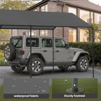 10' x 20' Heavy Duty Carport Garage Canopy with Sidewalls