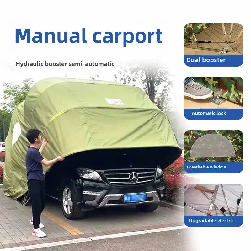 Car Folding Carport Outdoor Tarpaulin Mobile Garage