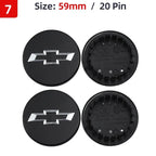 4pcs 53mm 58mm 59mm 64mm Car Wheel Center Hub Caps Cover for Chevrolet Lacetti Aveo Cobalt Malibu Trax Camaro Sail Captiva Spark