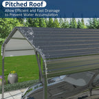 Metal Carport 10x15 FT with Enhanced Base and Durability