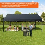 12x20 FT Heavy Duty Carport Portable Garage with Windows
