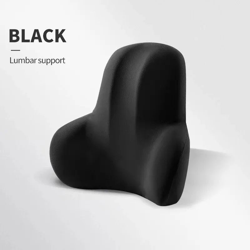 Car Neck Cushion Memory Foam Protective Lumbar Back Support Breathable Universal Car Headrest Pillow Car Supplies