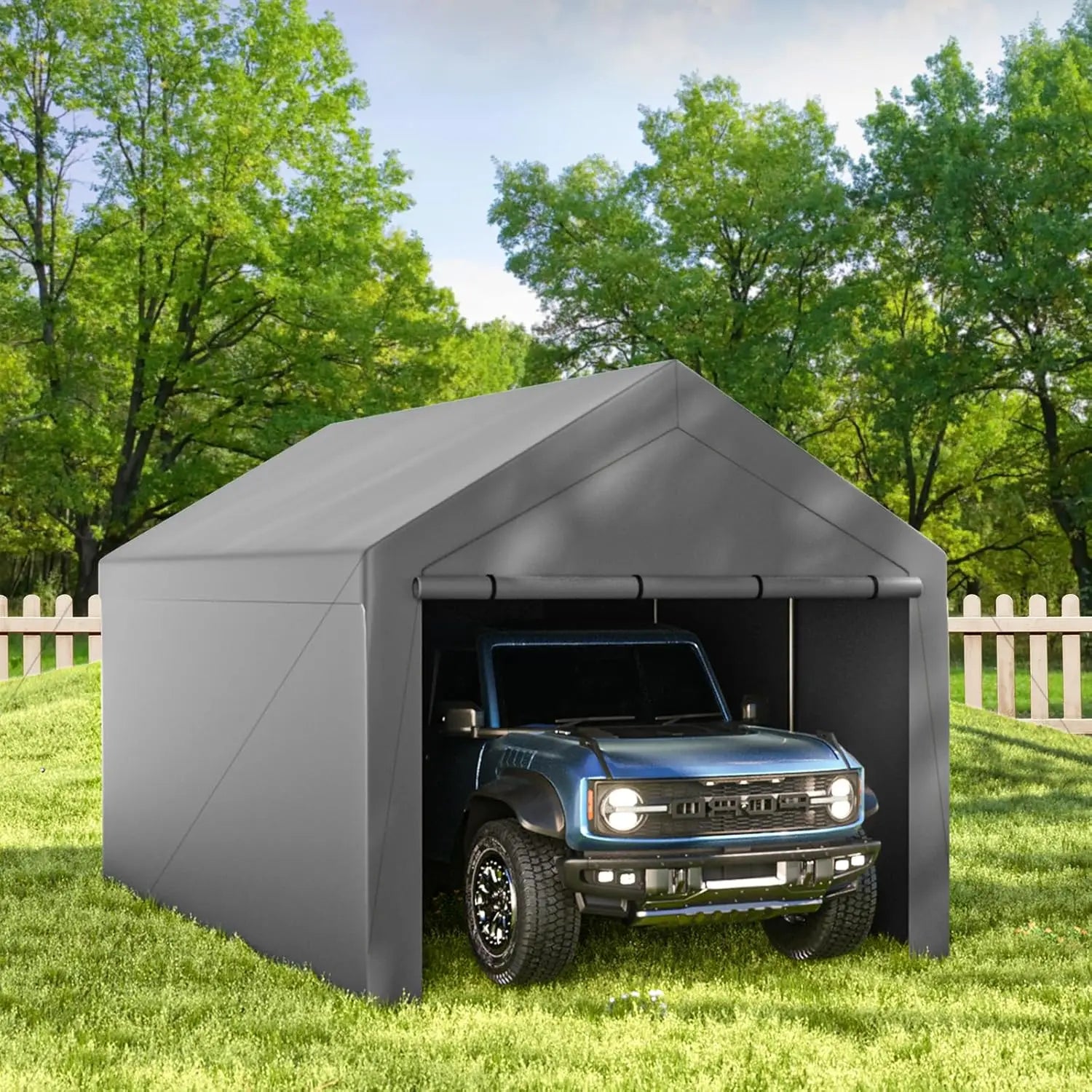 Portable 10x20ft Heavy Duty Carport Canopy Tent with Sidewalls