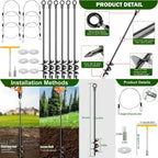 12mm Steel Ground Anchors Kit for Sheds and Canopies