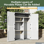 Waterproof Outdoor Storage Shed 64 Cu Ft for Garage Garden