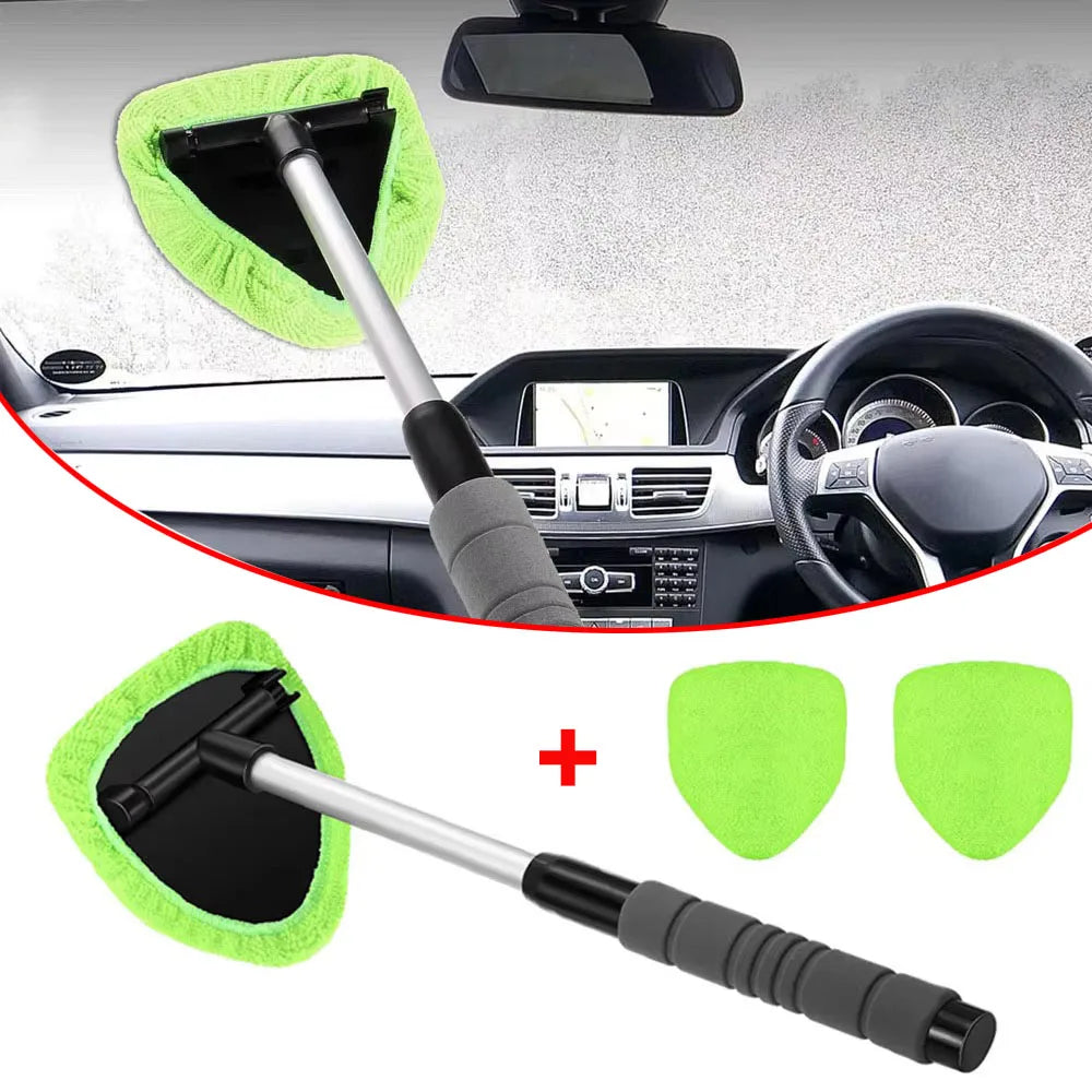Microfiber Telescopic Car Window Cleaner Brush Set