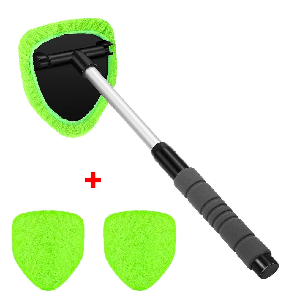 Microfiber Telescopic Car Window Cleaner Brush Set