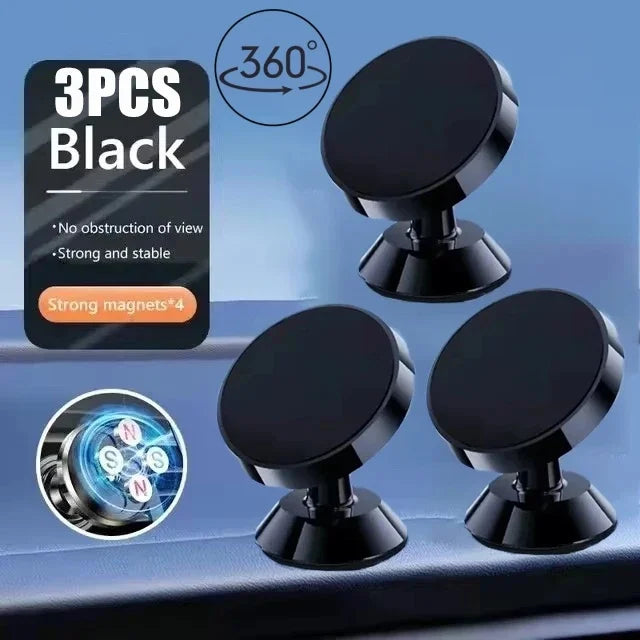 Universal Magnetic Car Phone Holder Rubber Stand