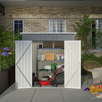 6 X 4 FT Metal Outdoor Storage Shed for Garden Use