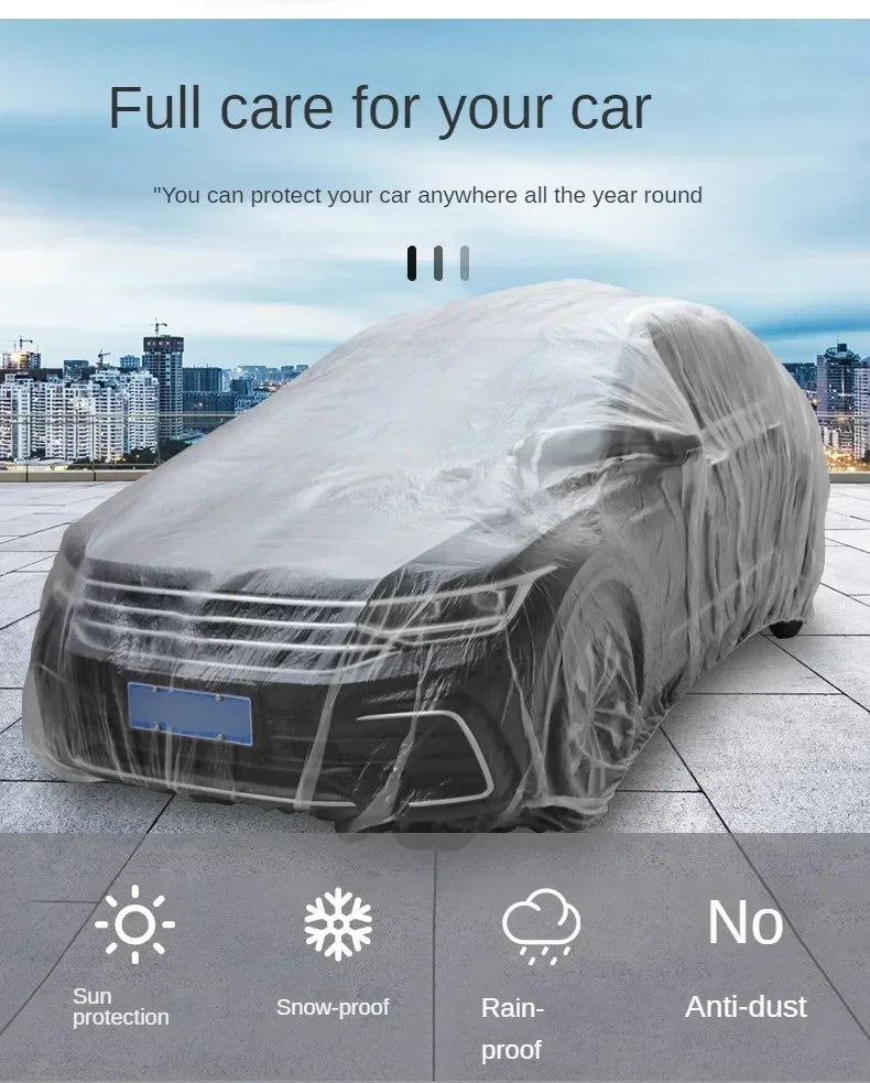 Transparent PEVA Car Cover for Indoor Vehicle Protection