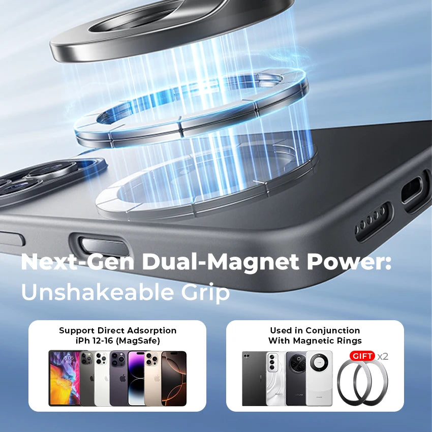 360° Adjustable Vacuum Magnetic Car Phone Holder