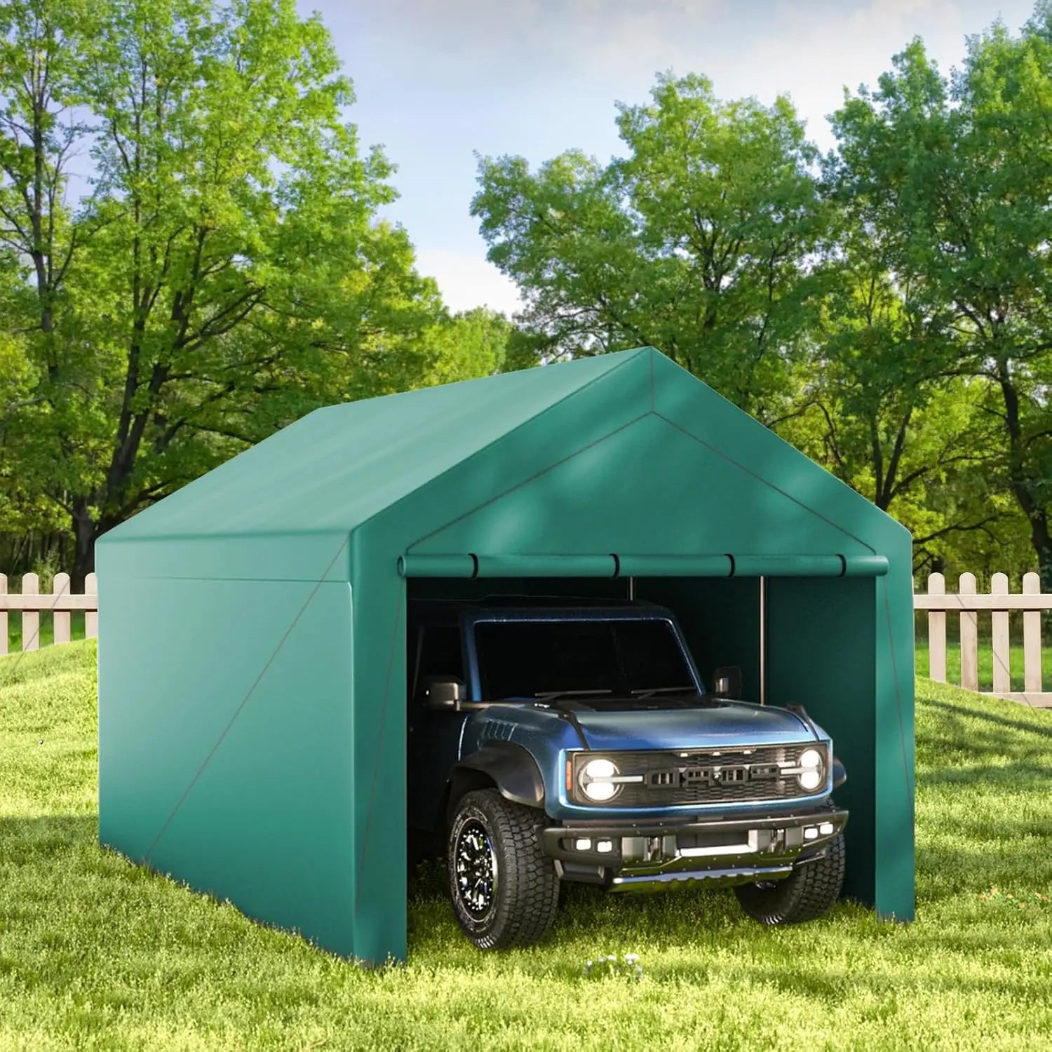Portable 10x20ft Heavy Duty Carport Canopy Tent with Sidewalls