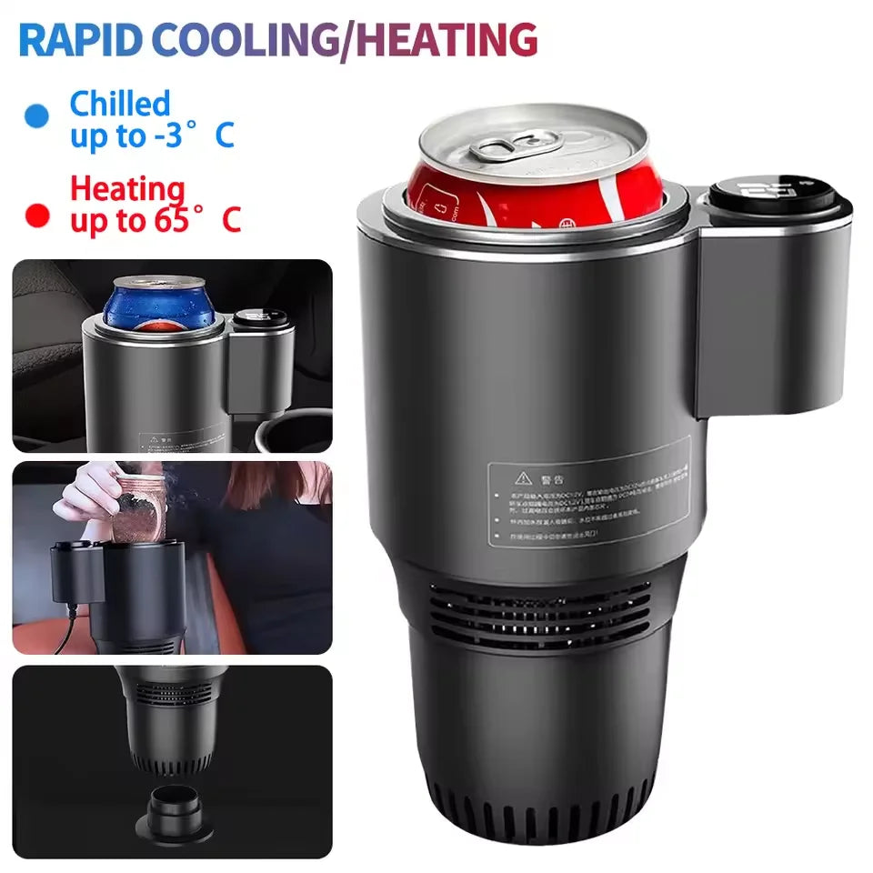 2-in-1 Car Cup Cooler & Warmer – Smart Mini Drink Holder