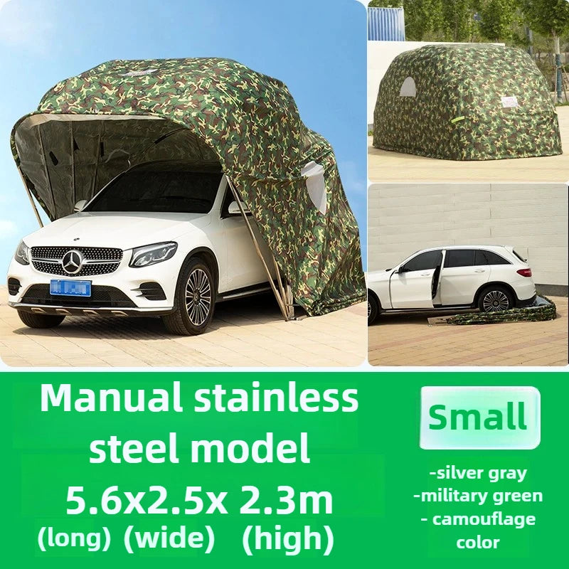Car Folding Carport Outdoor Tarpaulin Mobile Garage