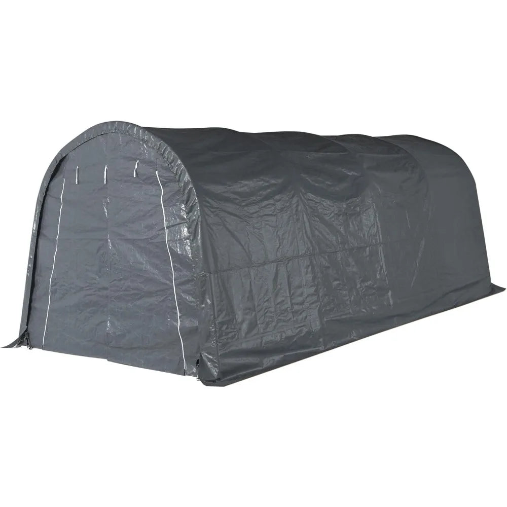 10x20 FT Heavy Duty Car Canopy Garage with Steel Frame