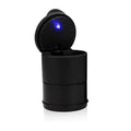 Black Plastic Car LED Ashtray 7x7x10cm