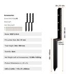 Heavy Duty Steel Fence Post Anchor Kit 4 Pack 2 X 2 Inches