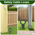 30 Inch Heavy Duty Ground Anchors Kit 6 Pcs Solid Steel
