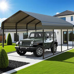 10x20ft Heavy Duty Metal Carport Garage Canopy