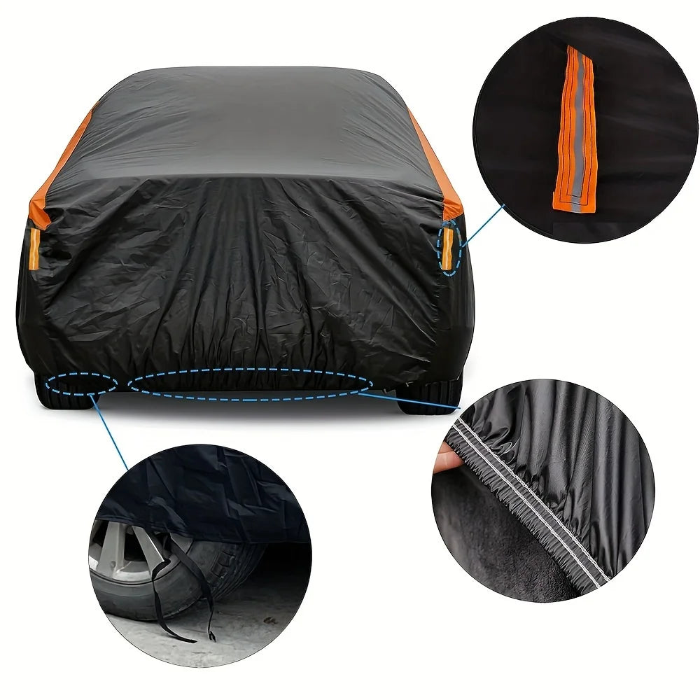 190T Waterproof Car Cover for Universal SUV and Sedan