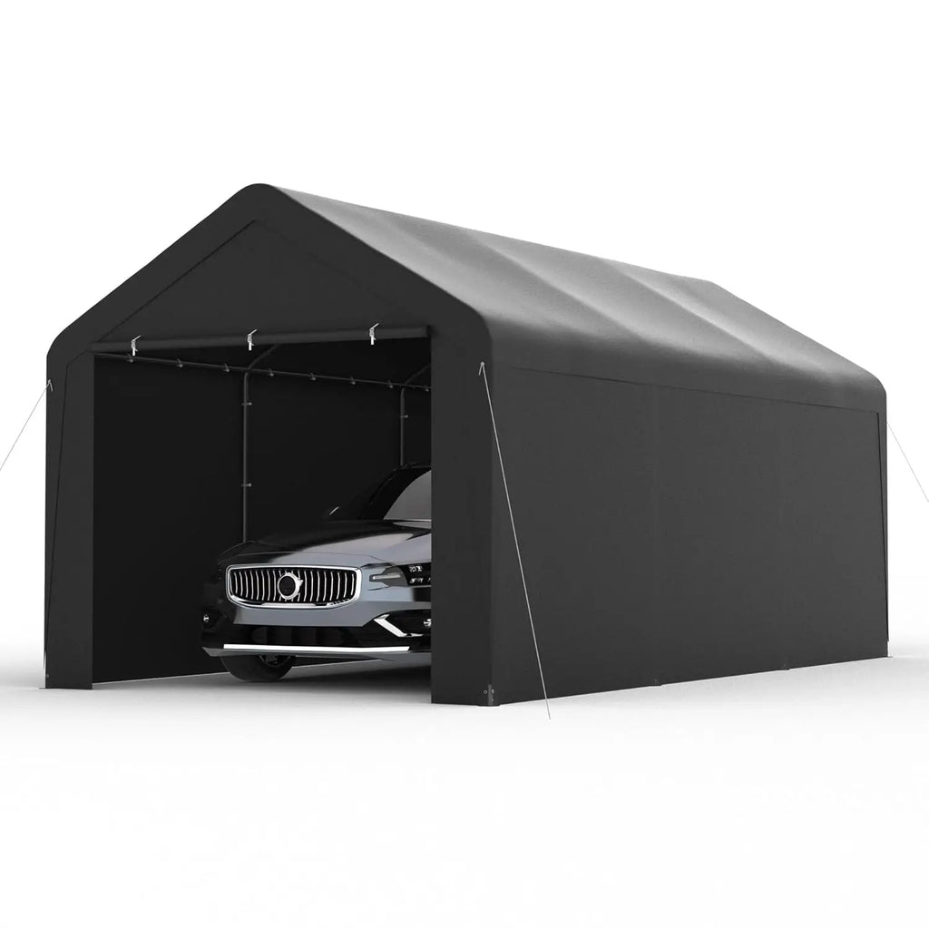 10x20 Heavy Duty Carport Garage with Removable Sidewalls