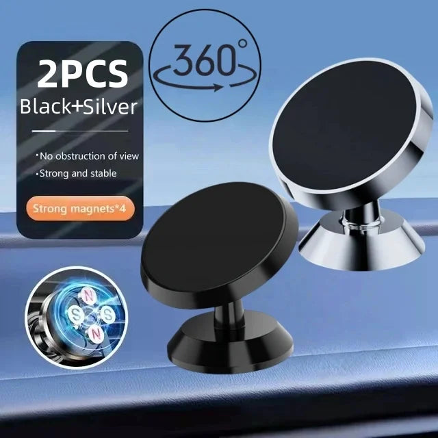Universal Magnetic Car Phone Holder Rubber Stand