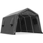 Metal Portable Garage Carport 10x15 ft for Motorcycle and Boat
