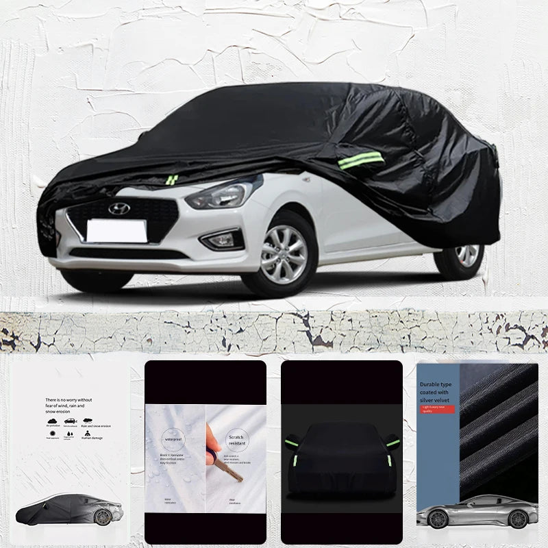 Hyundai Reina Waterproof Outdoor Car Cover Black