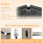 Metal Storage Shed 10x12 Waterproof Customizable Backyard