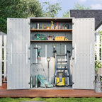 Waterproof Outdoor Storage Shed 64 Cu Ft for Garage Garden